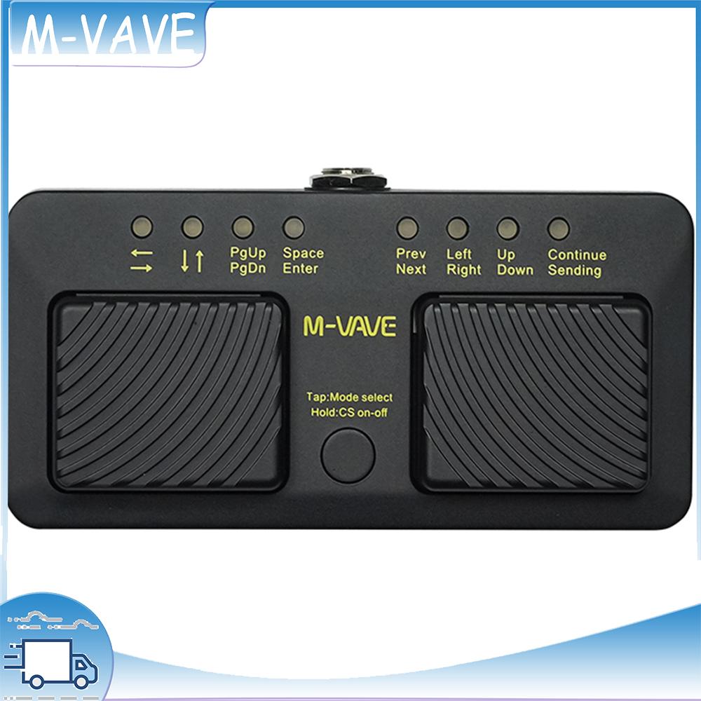 

M-VAVE Cube Turner Pro Wireless Bluetooth Page Turner Pedal, Rechargeable 7 Modes USB, Music Sheet Turner for Musicians светло-серый