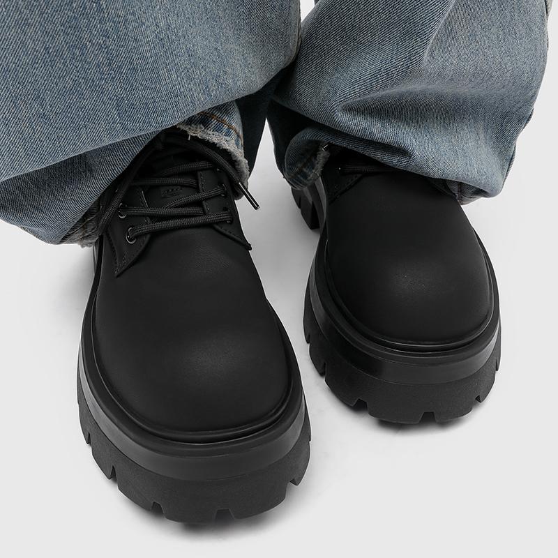 Men's Derby Shoes Classic and versatile autumn and winter styles Office Business Outdoor fashion street thick soled shoes