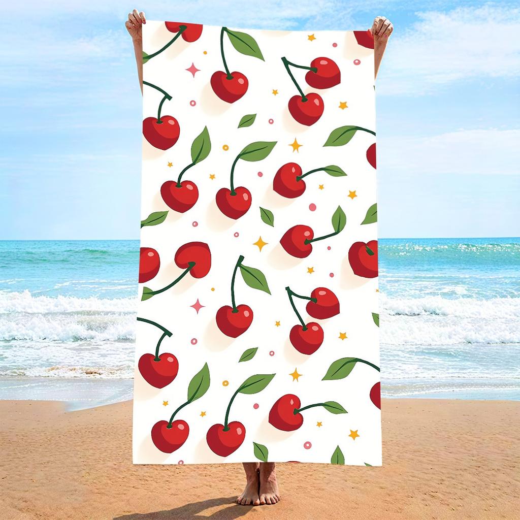 Sugar Skull Floral Beach Towel Day of The Dead Polyester Bath Towel Quick Dry Sandproof Blanket for Summer Swim Pool Travel