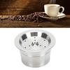 Stainless Steel Material Reusable Coffee Pods With Spoon Brush Reusable Design Stainless Steel Coffee Capsules