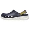 Breathable Comfortable Clogs Unisex Footwear Deep-Blue White 208776-4LH