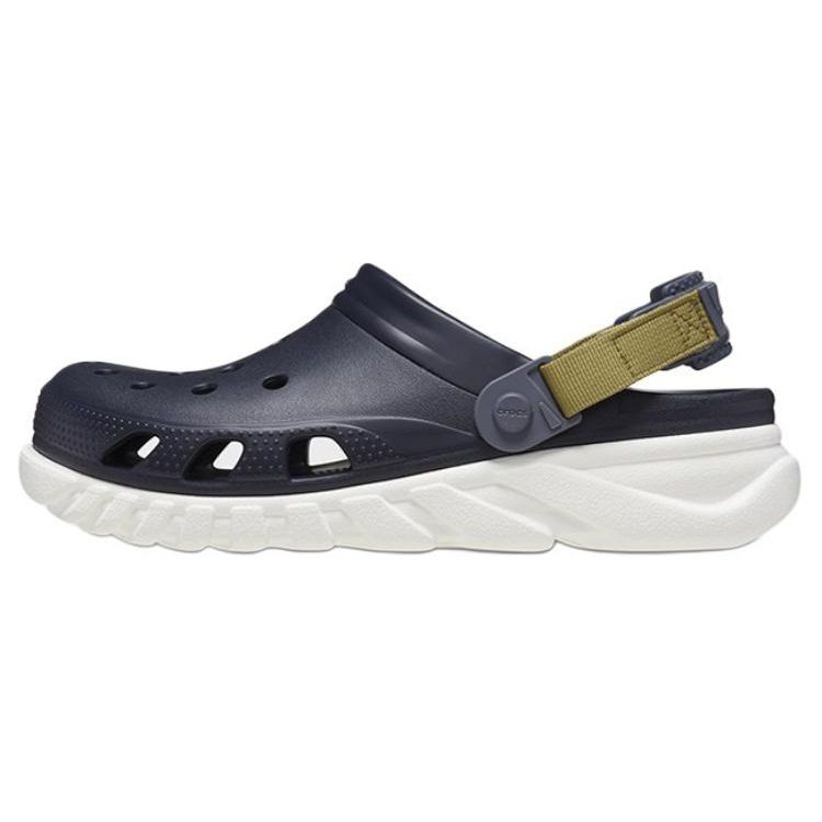 Crocs Breathable Comfortable Clogs Unisex Footwear Deep-Blue White 208776-4LH