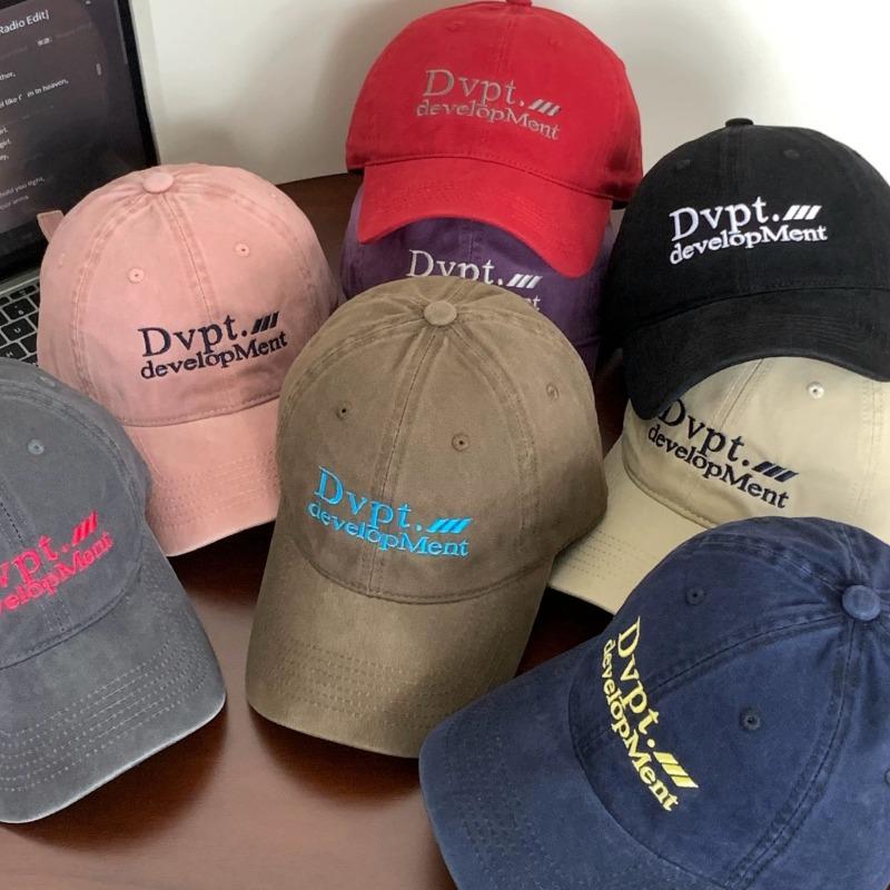 25 Early Autumn New Street Tide Brand Letter Baseball Cap Embroidery Female Big Head Circumference Showing Face Small Cap Tide