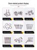 410 Stainless Steel Self-Tapping Screw, Quenched Cross-Recessed Pan Head, Flat Tail, ST2*4 ST2*5, Closed Passivation, 48-Hour Salt Spray