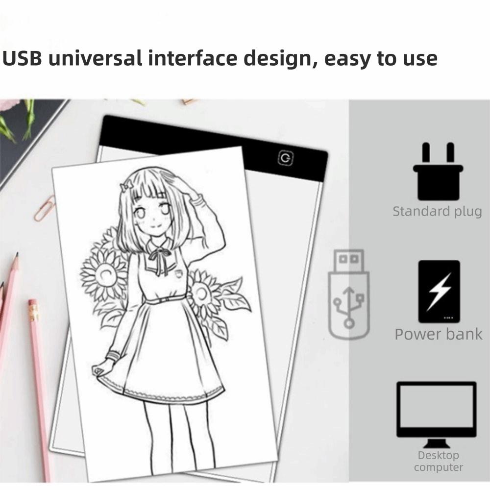 Tracing Light Box Drawing Copy Pad A4/A5 LED Trace Light Pad  Stenciling,