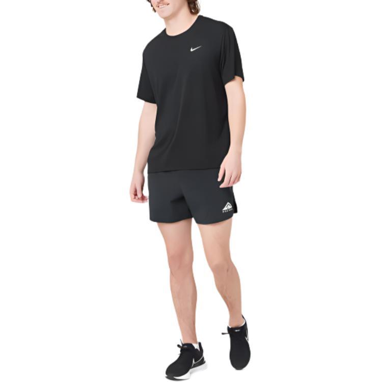 Nike Trail Second Sunrise Logo Cordon Short d'été Homme Bas Noir DV9311-010