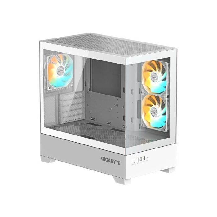 Caja PC Gigabyte C201 PANORAMIC ICE Blanca RGB Midi Tower vidrio templado ATX