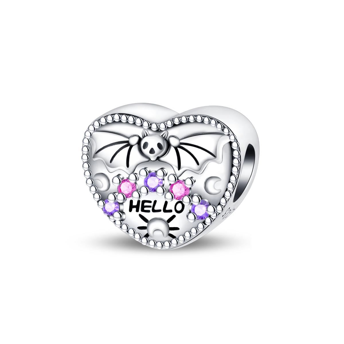 

Halloween Skull Head Witch Pumpkin Charm Bead Components Compatible With Authentic Original Bracelet High Quality Fine Jewelry Plated Copper Metal differ