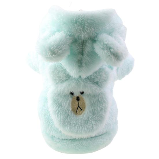 Pet Clothes Eye-catching Wear Resistant Fleece Puppy Warm Hooded Coat Pet Supplies