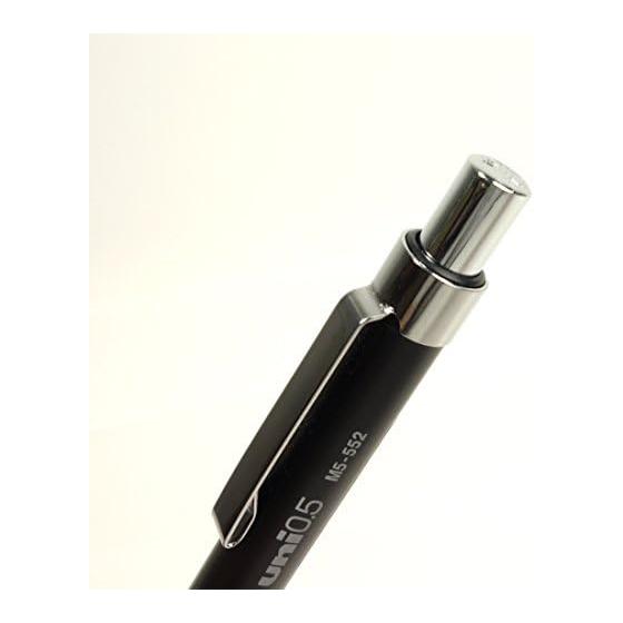 Mitsubishi Pencil Drafting Mechanical Pencil 0.5mm Black M5552.24 Knurled Grip Balanced Center of Gravity 4mm Tip Pipe