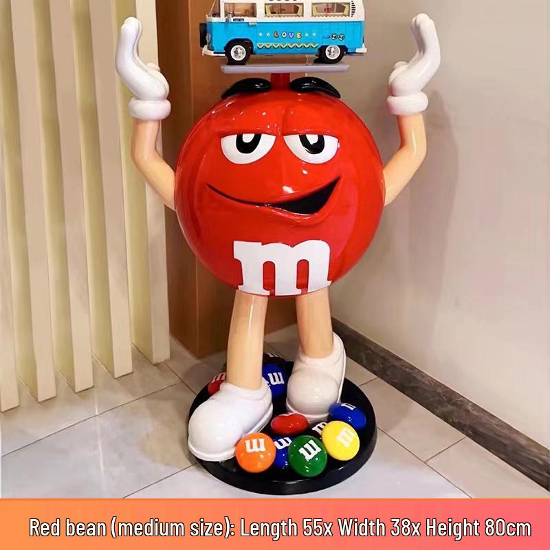 Doraemon Large Cute Cartoon Toy - Yellow, Orange, Red Bean Figure Doll for Home Decor