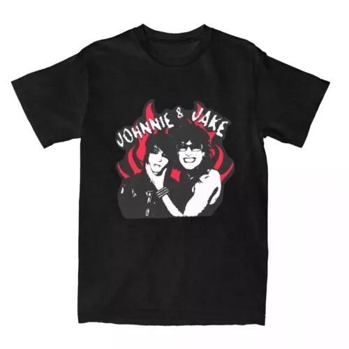 Men Women Jake And Johnnie Flames The Tinas Band T Shirt Accessories Cotton Unisex T-Shirt M