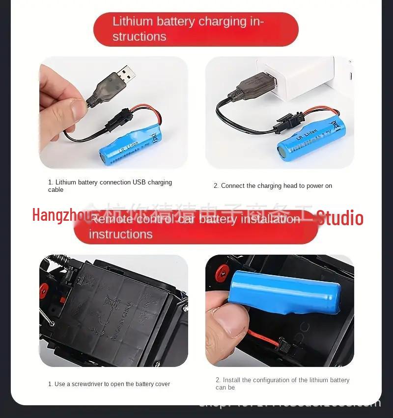 Alloy Remote Control Off-Road Racing Car - High-Speed, Rechargeable 4WD for Kids