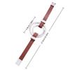Exquisite Bracelet PU Leather Double Ring Bracelet Trendy Vintage Bracelet  Unisex Accessories