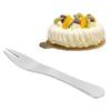 Fruit Fork 304 Stainless Steel Lovely Mini Dessert Fork for Cake Party Restaurant HotelStainless Steel Color 1Pc