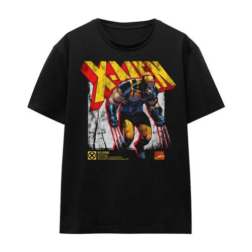 Marvel Unisex Adult X-Men Wolverine Infographic T-Shirt