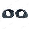 2PCS Silver Black Front Bumper Fog Lamp Foglight Cover Frame Bezel Shell Hood For Mitsubishi Outlander 2013 2014 2015