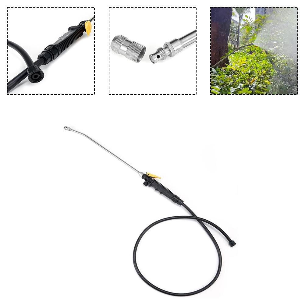 Adjustable Atomizing Spray Nozzle Wand with Hose for Garden and Cleaning