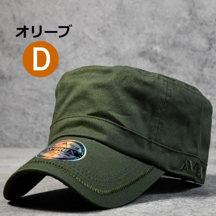 Authentic Avirex Work Large Big American Casual 7992540 18490000 Numbered Cap, Men's Size, Hat, Style, 100% Cotton, (JP, Size, 62.0 Cm, 64.0 Cm, C