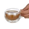 Stylish Double-Layer Glass Milk & Tea Cup - High Borosilicate