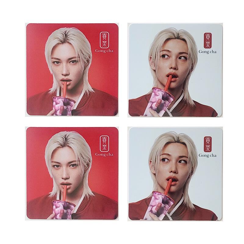 

[ПЕРЕДЗАМОВЛЕННЯ] Stray Kids FELIX – Колаборація з Gong cha Підставка під чашку 2Set