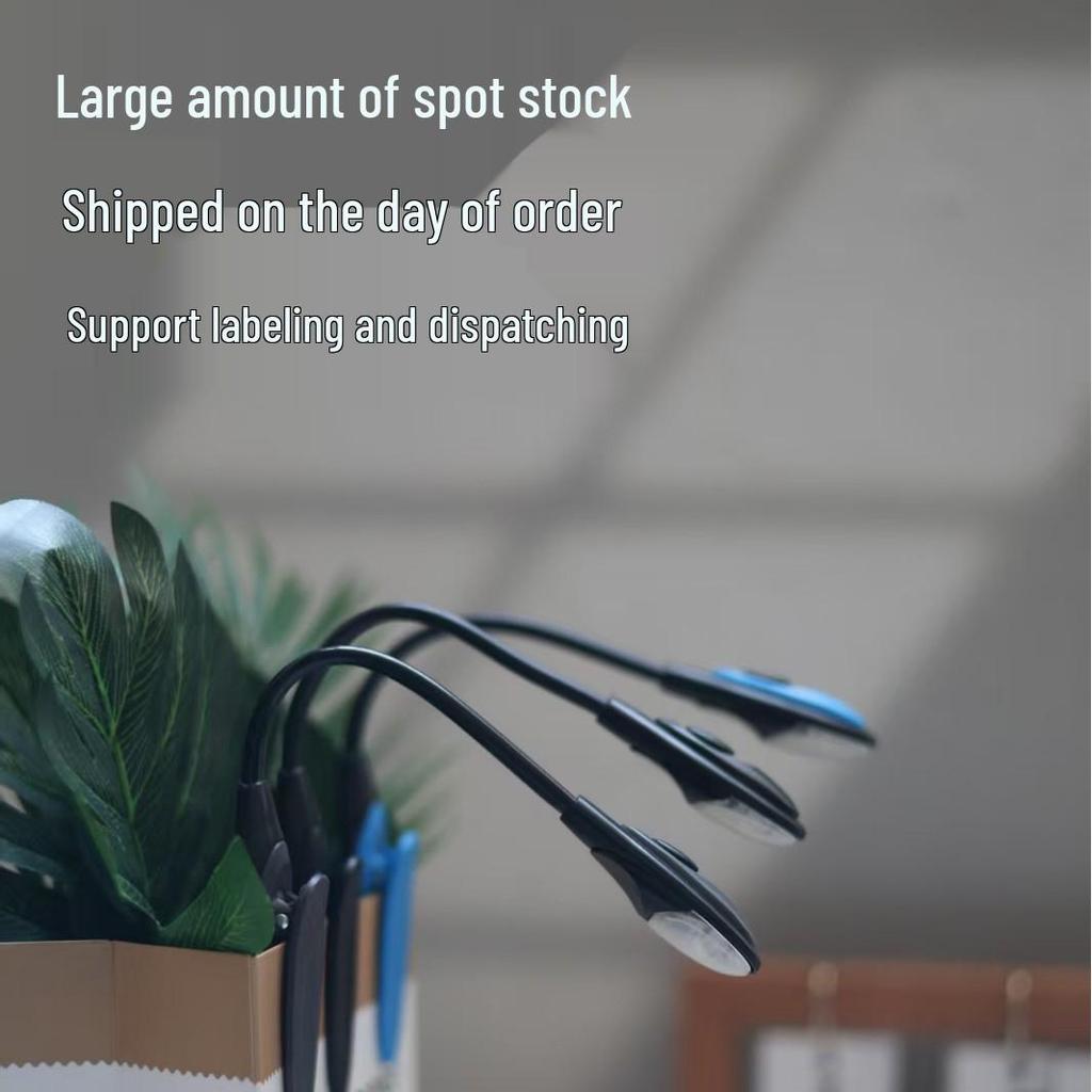 Bendable LED Mini Clip-On Night Light - Portable, Foldable, Small Desk Lamp, Perfect for Reading & Gifting