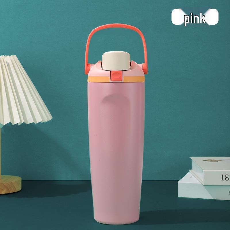 

Large-Capacity 30oz Stainless Steel Insulated Sports Water Bottle 30oz рожевий