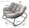 Rattan Bird's Nest Rocking Chair: Lazy Double Seater for Balcony & Leisure