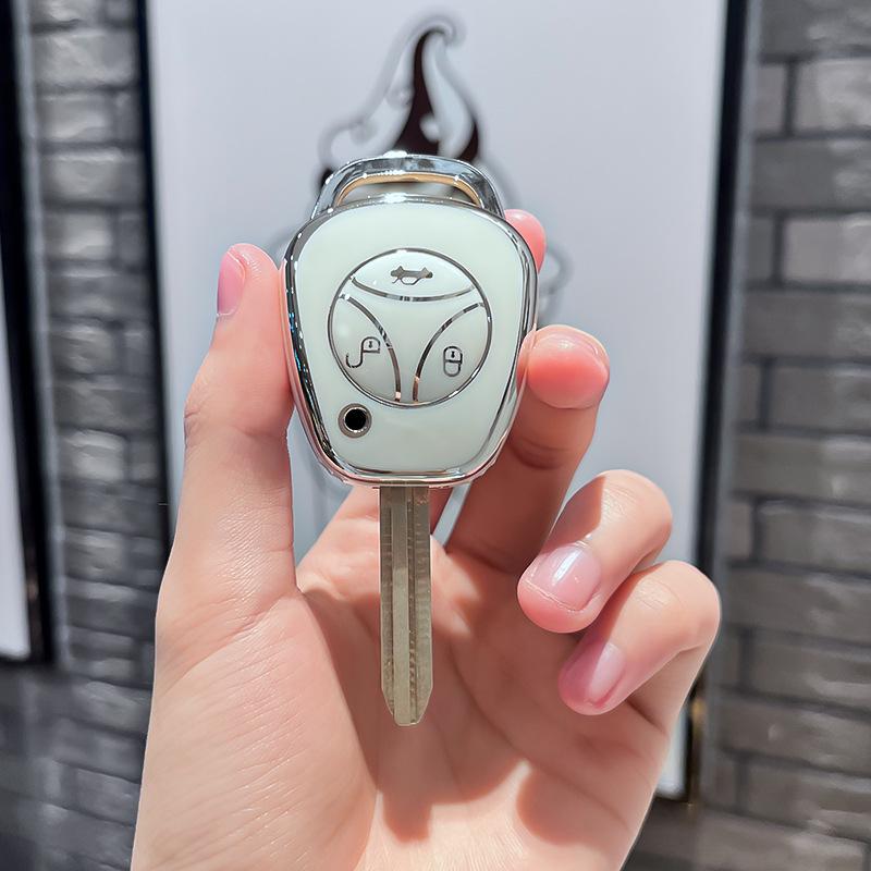 Renault 3-Button Folding Key Bag with Wave Protection for Lada