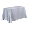 Solid Color Design Wrinkle-Resistant Lace Detail Conference Room Table Cover