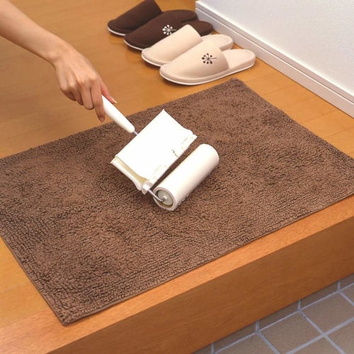 Azuma Industries 31cm Long Sticky Roller H with Freestanding Storage Case, Carpet Roller with Lift-Up Cover for Quick Use, Compatible with Standard Sp