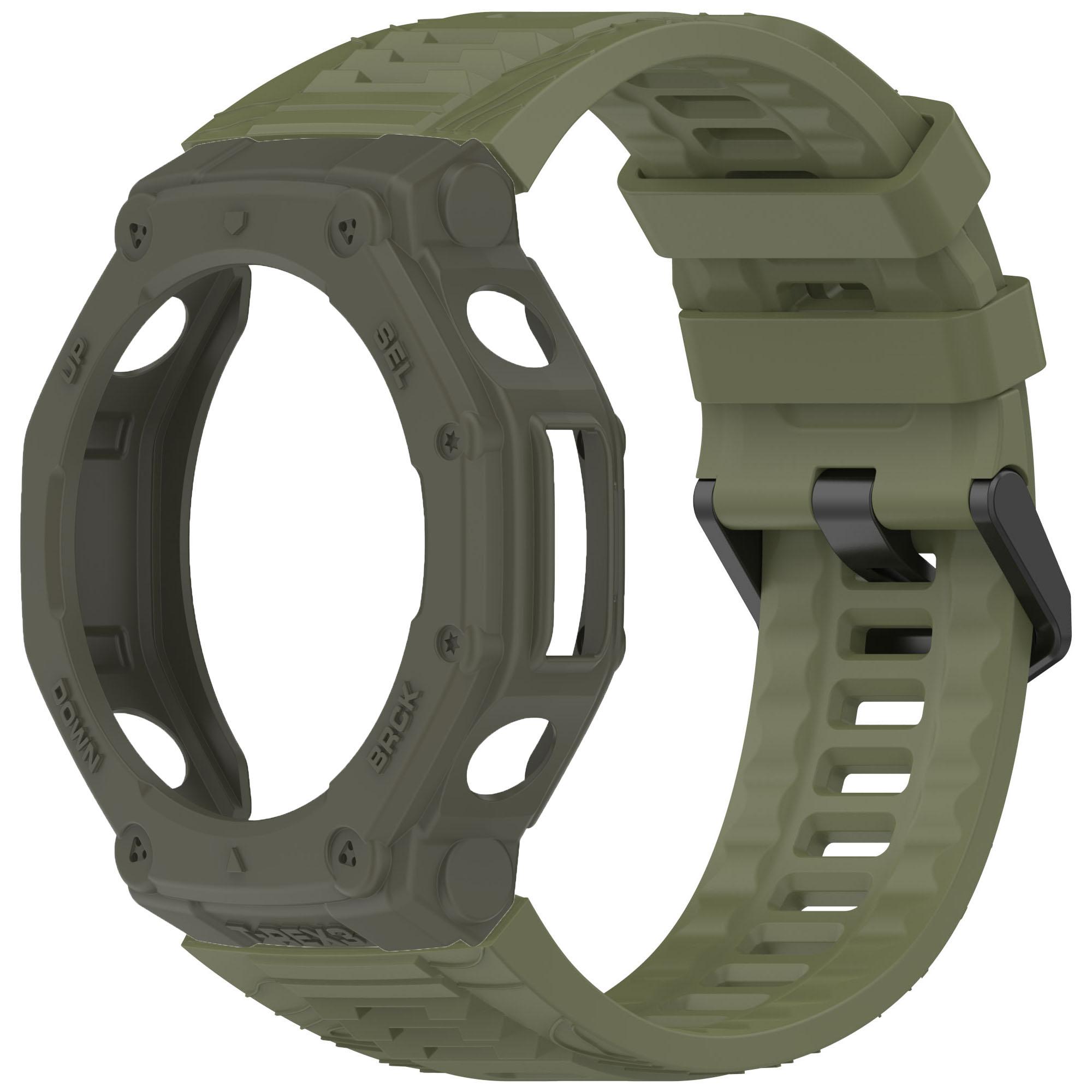 

Ремешок для Amazfit T-REX3, силиконовый спортивный браслет для Amazfit T rex3, аксессуары для ремешка часов, сменный ремешок на запястье Correa Amazfit T-REX3 армия зеленый