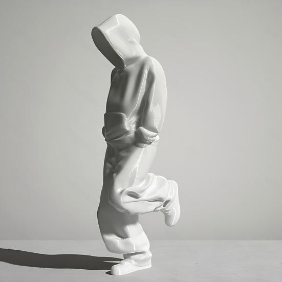 Desktop Figuur 3D Geprint Trainingspak Beeldje Verzamelsieraad Tafelblad Decoraties voor Boekenkast Kantoor Thuis Decoratie