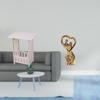 Bedside Table with Couple Figurine Ornament Practical End for Hotel Room Balcony Anniversary