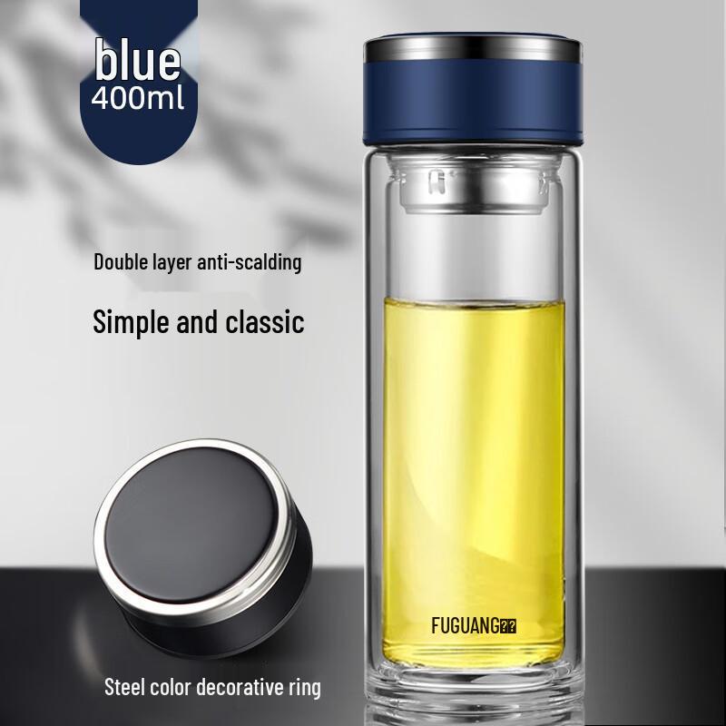 Fuguan Double-Wall Borosilicate Glass Bottle