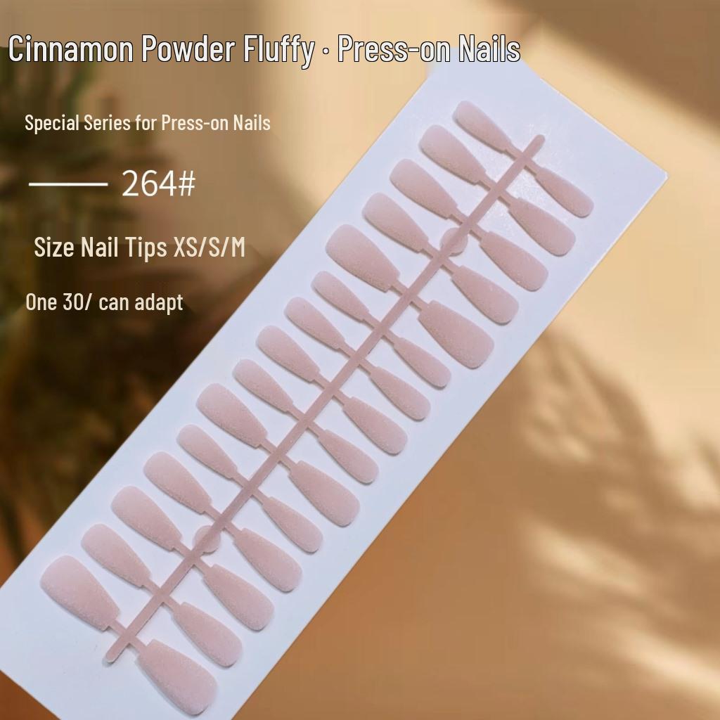 

Новые пушистые накладные ногти средней длины «кошачий глаз» для осени и зимы