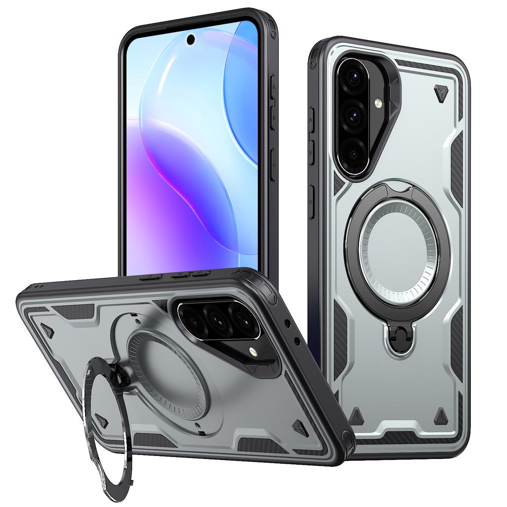 Dual Layer Shockproof Hard Cover For Samsung Galaxy A56 A55 A35 A15 A17 A14 A26 A36 A16 5G Ring Magnetic Fold Bracket Phone Case