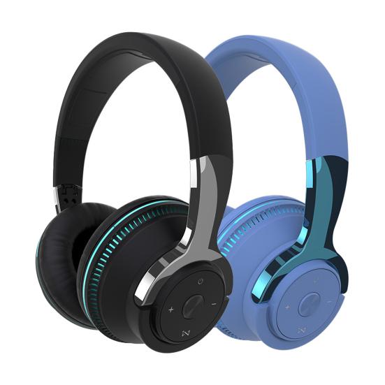 H2 Over Ear Wireless Headphones Bluetooth-compatible 5.1 Stereo Foldable Stretchable Headset Multicolor