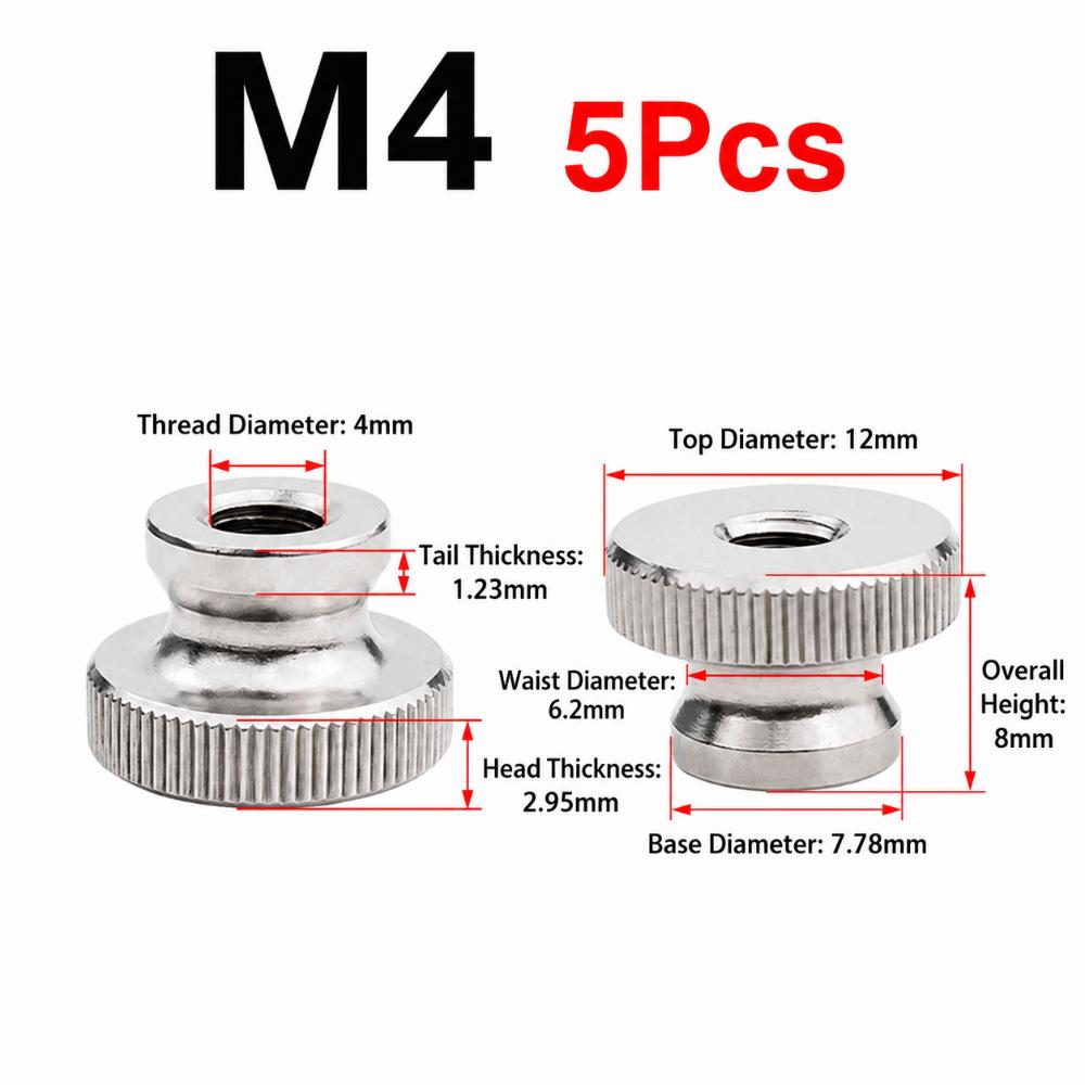 M3 M4 M5 M6 M8 M10 Knurled Nut GB806 Standard Hand Nut High Quality Clamping Nut