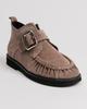 Buckle Boots 738820 36 Beige Suede