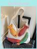 Cotton Large Capacity Tote Bag For Women With Open Top And Inner Card Pocket For Daily Use