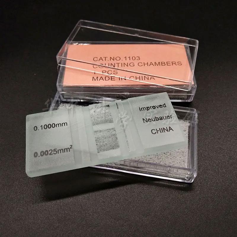 Счетчик клеток, камера для подсчета клеток крови для школьной лаборатории Гемоцитометр белый