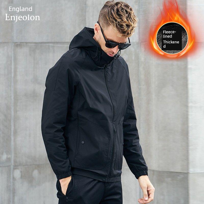 

Анорак Yingjilun Весенне-осенняя флисовая куртка Jr616 Black (Plus Velvet) S((Recommended 50-55kg))