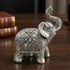 Traditional Auspicious Figure Elephant Figurine, Luck Charm Sculpture, Versatile Indoor Outdoor Decor for Ethnic Relief Crafts Car Tabletop