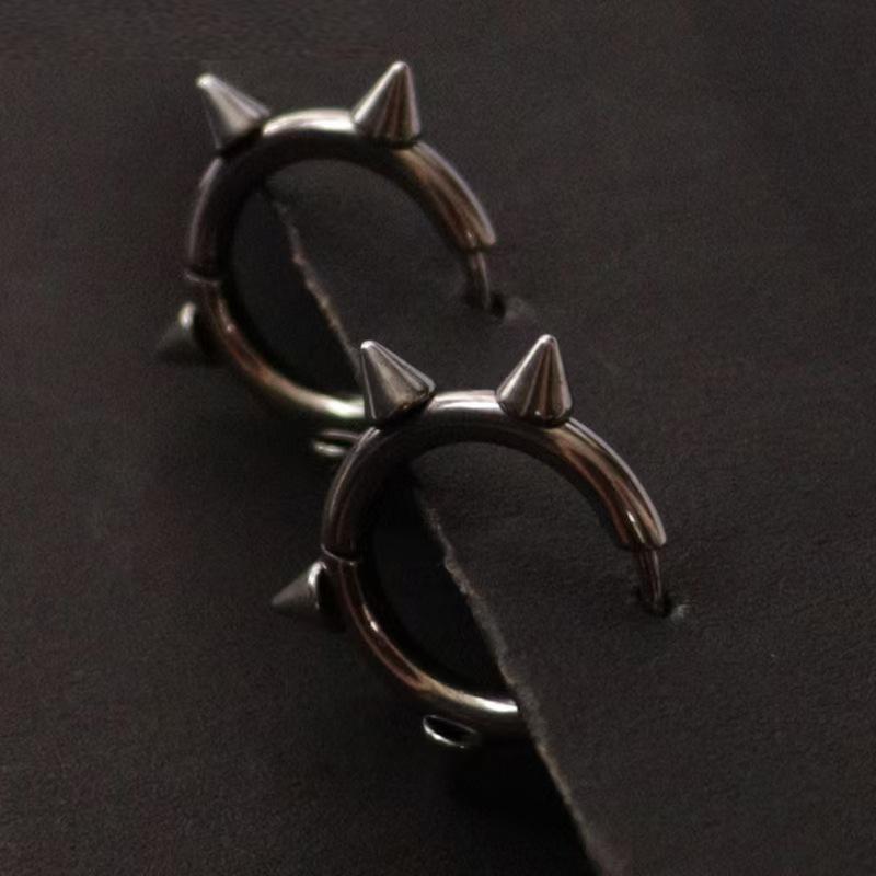 Punk Rivet Goth Earrings Women Earrings Geometric Hip-Hop Personality Earrings