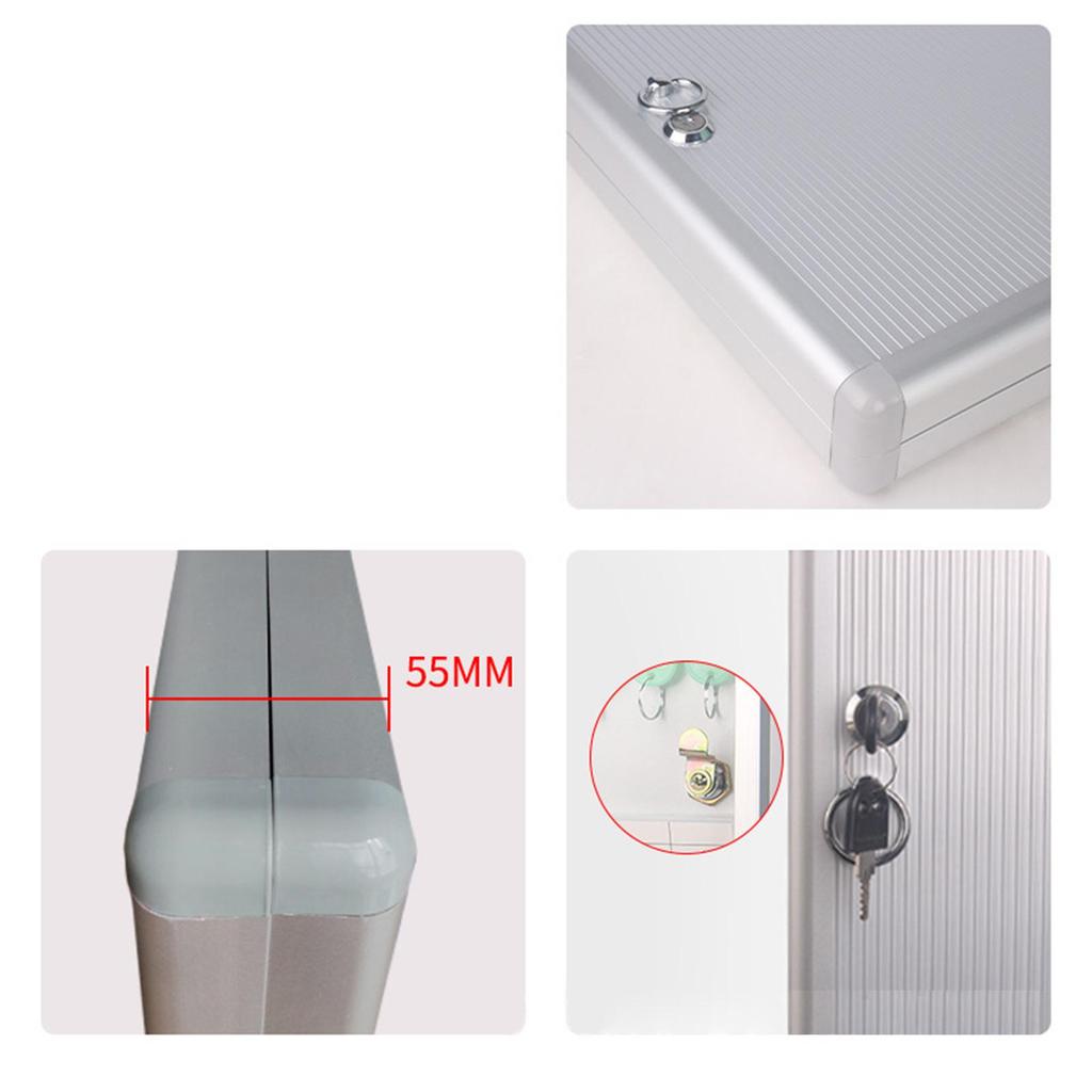 Keys Management Box, security key box with Combination Lock, 48Keys Colorful Tags, Metal