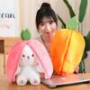 Kawaii Fruit Transfigured Bunny Plüschtier Süße Karotte Erdbeere Verwandeln Sie sich in Kaninchen Ausgestopfte Puppe Kinder Geburtstagsgeschenk