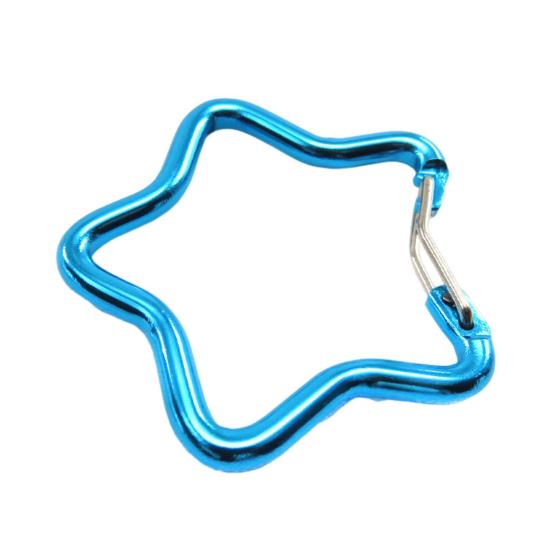 5 stk Femspissstjerneformet Karabinkrok Kraftig Aluminiumslegering Bærbar Lettvekt Utendørs Camping Klatring Snapkrok Klemme Hengende Spenne