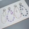 Crown Pendant Mobile Phone Chain, New Crystal Pearl Car Key Chain, Wrist Short Pendant Mobile Phone Chain.