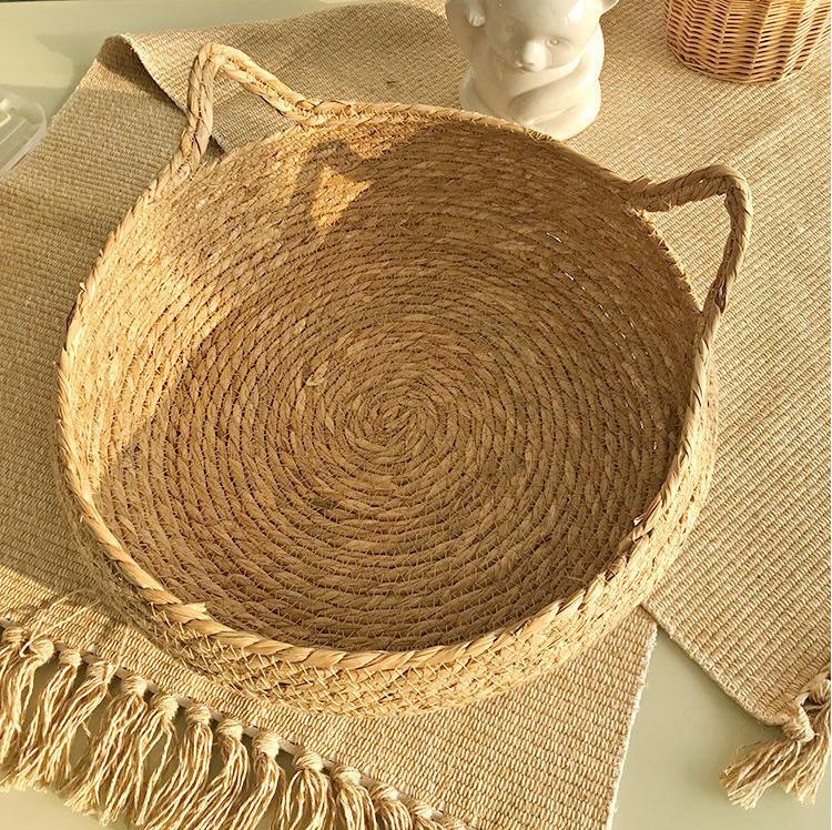 Four Seasons Cat Bed Woven Removable Upholstery Sleeping House Cat Scratch Floor Rattan Washable Cats Pet Products Accessories